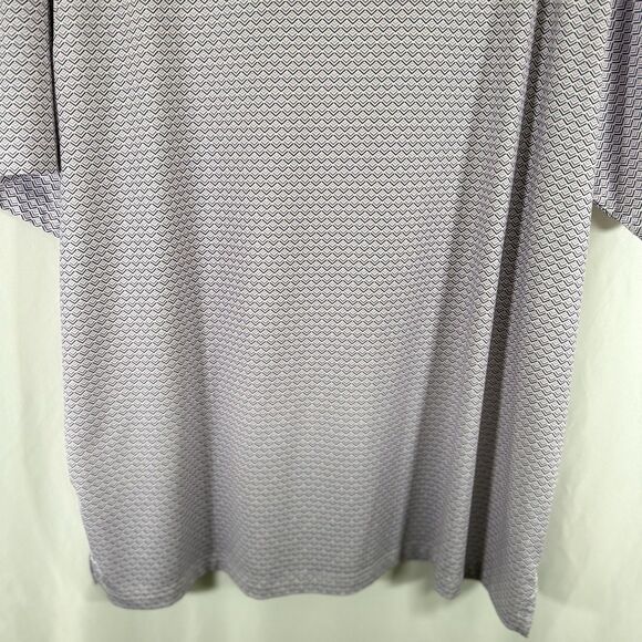 Callaway Golf Polo Men's XL Purple Print Short Sleeve Opti Dri Collared - Picture 10 of 11
